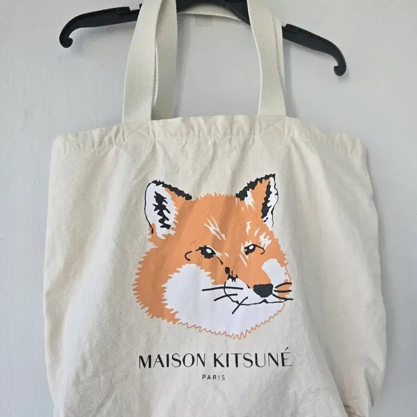 [BUNJANG] Maison Kitsuné Fox Print Canvas Tote Bag / 메종 키츠네 폭스 토트백 캔버스백