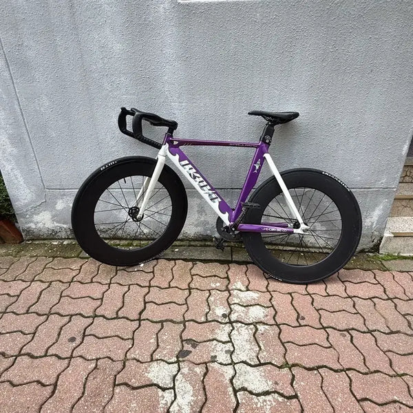 [BUNJANG] Unknown 2924 Shark Fixed Gear Bicycle (Purple) / 언노운 2924샤크 급처