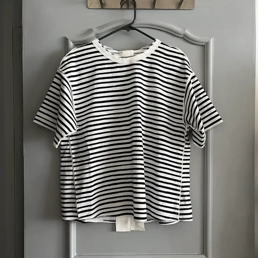 [BUNJANG] MINE Striped Blouse Size 82-94-160 / 마인 MINE 블라우스 호칭 82-94-160 사이즈