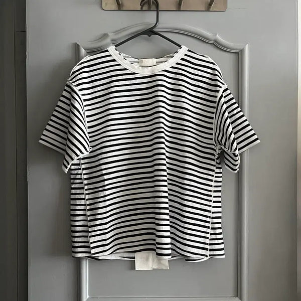 [BUNJANG] MINE Striped Blouse Size 82-94-160 / 마인 MINE 블라우스 호칭 82-94-160 사이즈