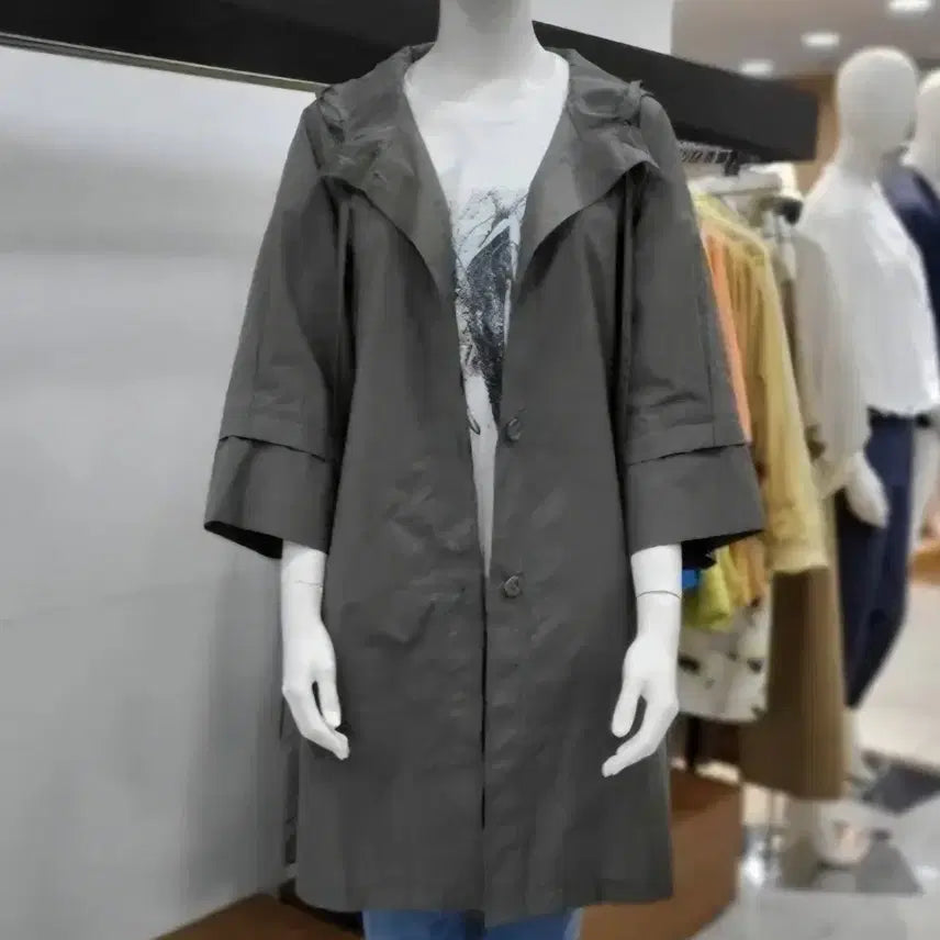 [BUNJANG] Anne Klein Safari Hooded Jumper / 앤클라인 사파리 후드점퍼