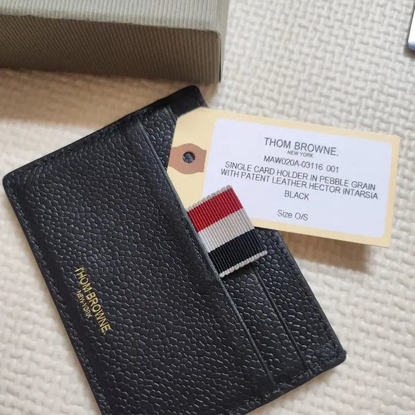 [BUNJANG] Thom Browne Hector Card Wallet Black Pebble Grain Leather / [정품] 톰브라운 헥터 카드지갑
