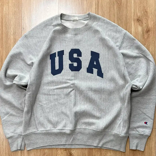 [BUNJANG] Champion USA Blue Tag Vintage Reverse Weave Sweatshirt / 00s 챔피온 USA 블루택 빈티지 리버스위브 스웻셔츠 맨투맨