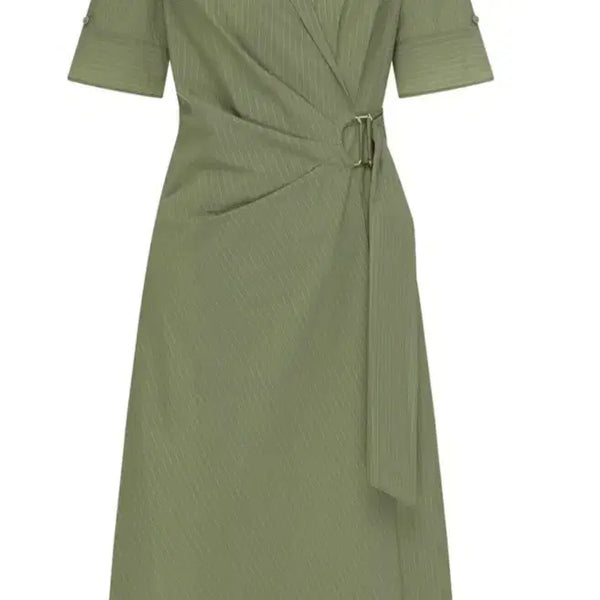 [BUNJANG] LYNN Stripe Wrap Dress L / LYNN 린 스트라이프 랩 원피스  L