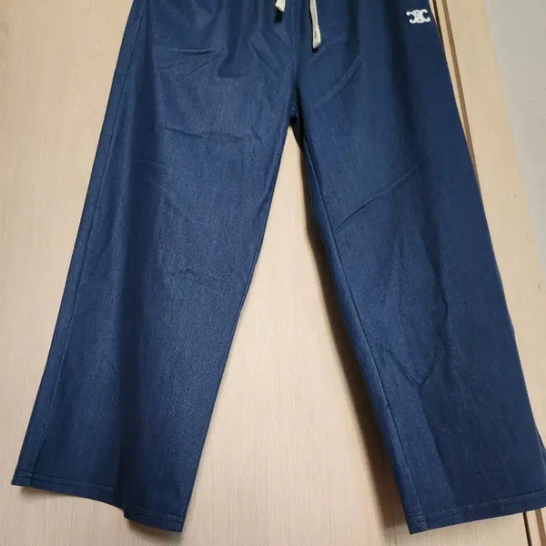 [BUNJANG] Denim Span Wide Pants / (새상품) 키작녀 데님 스판 와이드 팬츠