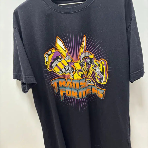 [BUNJANG] Universal Studios Singapore Transformers Bumblebee Short Sleeve T-Shirt Black / 싱가포르 유니버셜스튜디오 정품 트랜스포머 범블비 반팔 티셔츠 블랙