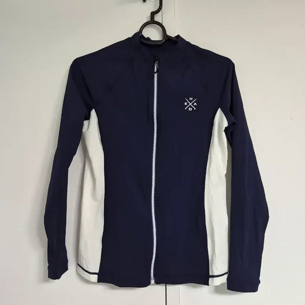 [BUNJANG] HEAD Rash Guard Zip-Up Navy White / 헤드 래쉬가드 집업 네이비 화이트