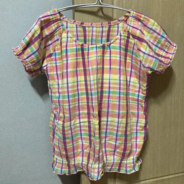 [BUNJANG] Vintage Check Blouse / 빈티지 체크 블라우스