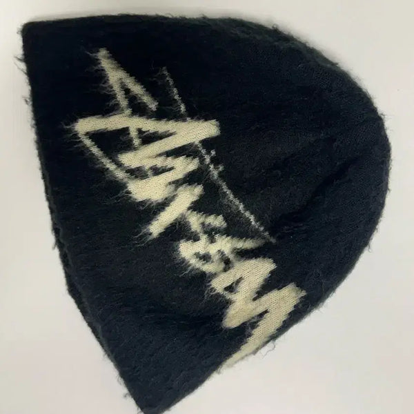[BUNJANG] Stussy Brushed Outstock Skullcap Beanie Black / 스투시 브러쉬드 아웃 스탁 스컬캡 비니 블랙 팝니다
