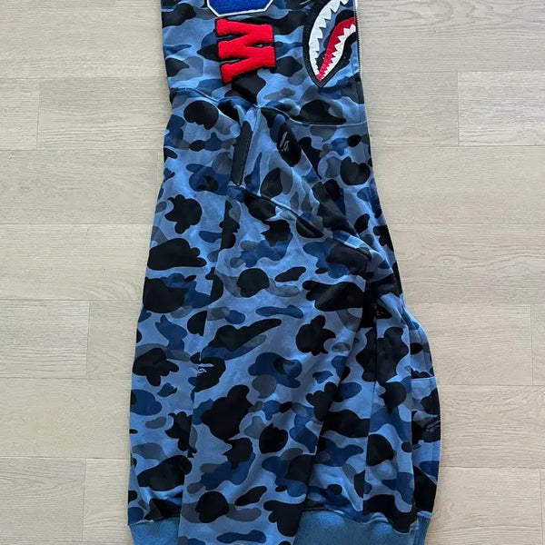 [BUNJANG] BAPE Shark Camo Full Zip Hoodie XXL / *급처* BAPE 베이프 샤크 카모 후드 집업 (XXL) 판매