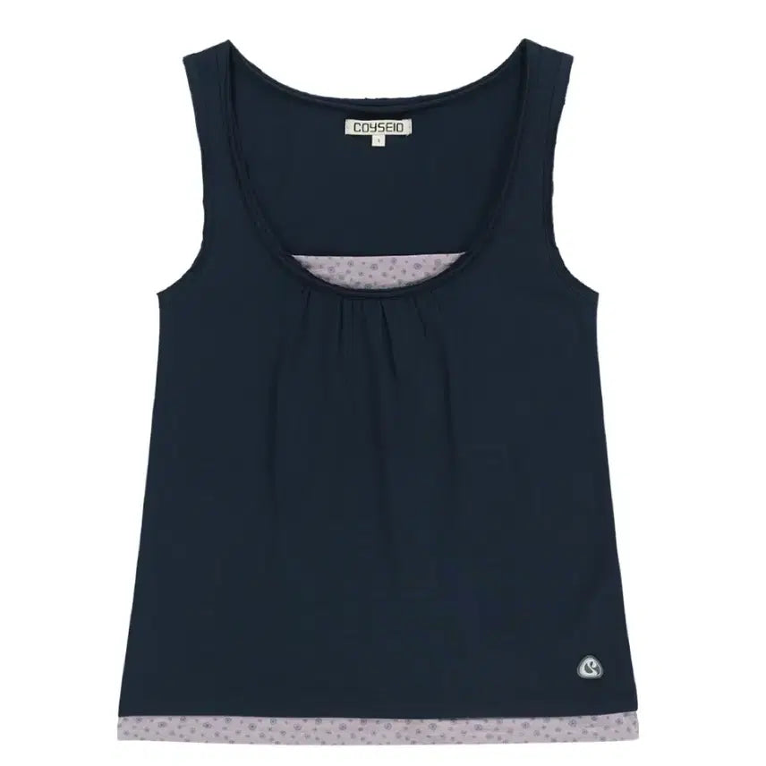 [BUNJANG] KOSEIO DUDU Layered Sleeveless Navy Size 1 / 코이세이오 두두 레이어드 슬리브리스 네이비 1사이즈