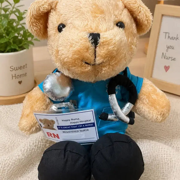 [BUNJANG] Nurse Teddy Bear Plush / 간호사 널스 테디베어