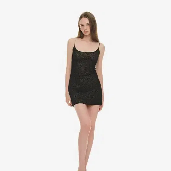 [BUNJANG] Too Much Tax Spaghetti Lace Mini Dress Black S / 투머치택스 tmt 스파게티 스트랩 레이스 미니 드레스 원피스 블랙 S