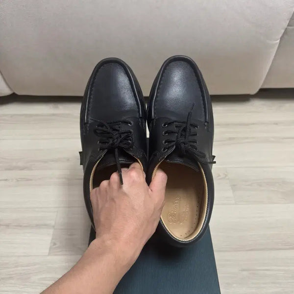 [BUNJANG] Paraboot Thiers Black Leather Shoes UK 9 / 파라부트 티에르 블랙 280