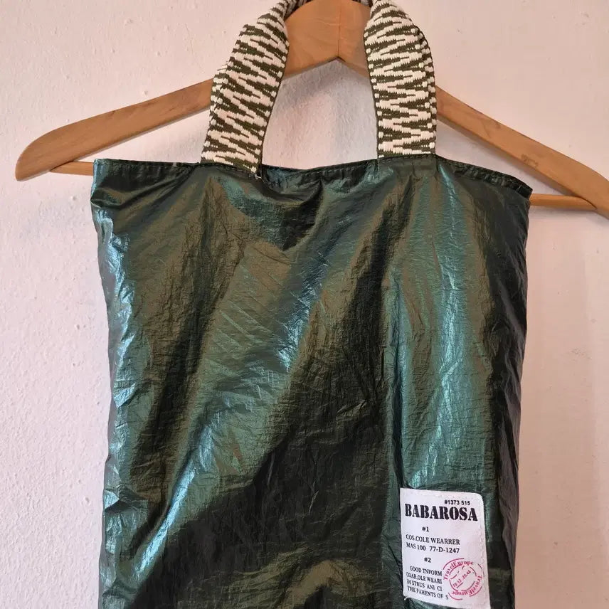 [BUNJANG] Barbarossa Metal Green Tote Bag / 바바로사 메탈그린 토트백