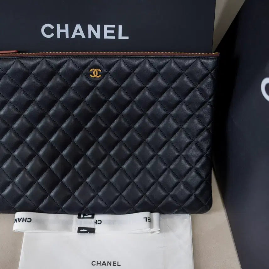 [BUNJANG] Chanel Lambskin Clutch Bag / 샤넬 램스킨 클러치