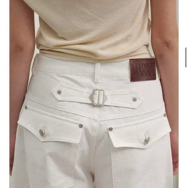 [BUNJANG] Marrot Cotton Pants White (S) / 마롯 코튼팬츠(S)