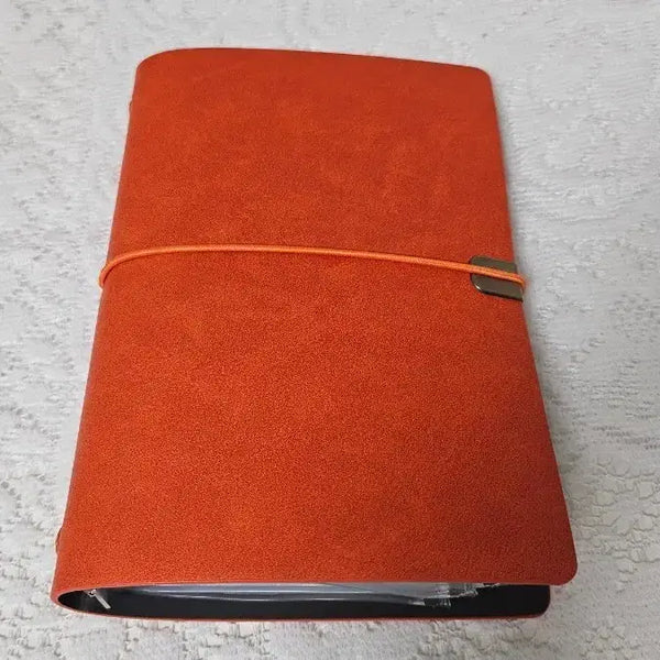 [BUNJANG] Vintage 6-Ring Diary Binder with Pockets / 빈티지 다꾸 6공 다이어리 바인더, 포켓 속지
