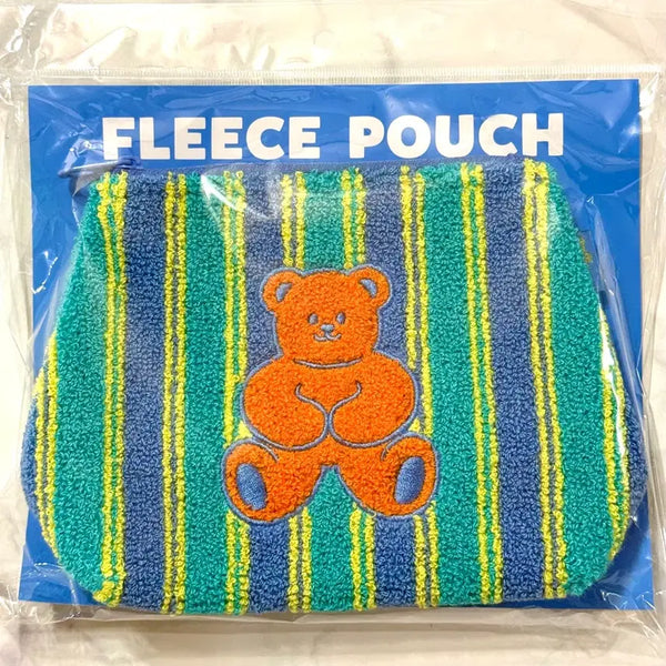 [BUNJANG] Wiggle Wiggle Teddy Bear Fleece Pouch (Unsealed) / [미개봉] 위글위글 테디베어 플리스 파우치