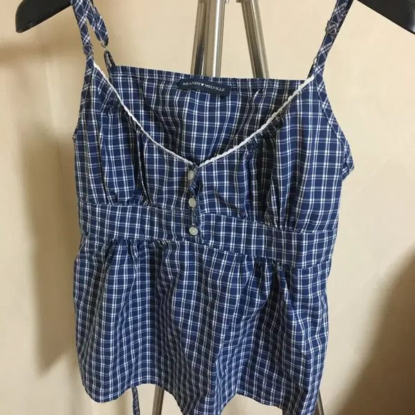 [BUNJANG] Brandy Melville Checkered Blouse / 브랜디멜빌 체크 블라우스