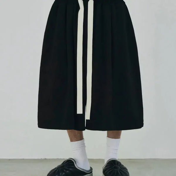 [BUNJANG] Skelly Weck String Point Sweat Shorts Black M / (오늘만) 스켈리웩 스트링 포인트 스웨트 쇼츠 블랙 M