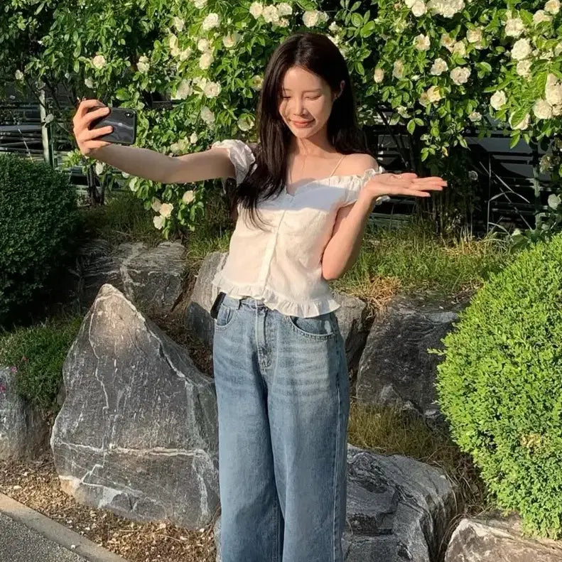 [BUNJANG] May Blouse S / 레이지샵 메이 블라우스 may blouse S