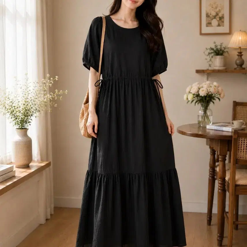 [BUNJANG] Plastic Island Long Dress / 플라스틱 아일랜드 롱 원피스