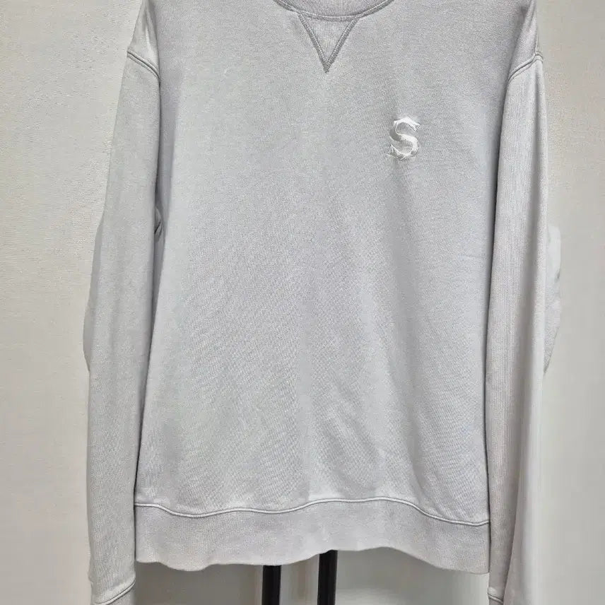 [BUNJANG] Sandro S Logo Sweatshirt Grey / 산드로 맨투맨 S 로고 그레이 M