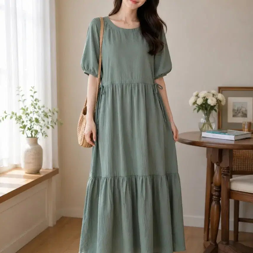 [BUNJANG] Plastic Island Long Dress / 플라스틱아일랜드 롱 원피스