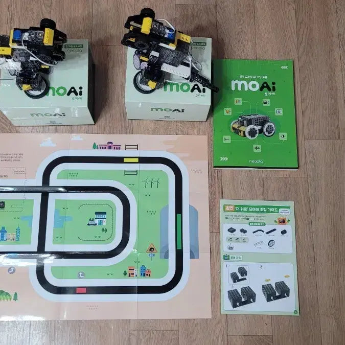 [BUNJANG] MOAI AI Coding Robot Educational Kit Set / 실과 교과서 AI 코딩로봇  MOAI 모아이 네오피아 교육용 키트 2세트