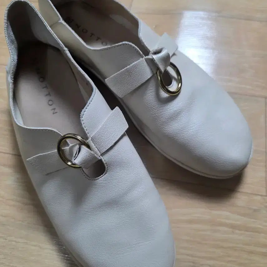 [BUNJANG] N.Notton Women's Ivory Flats / 250.엔 notton 여성 구두 아이보리