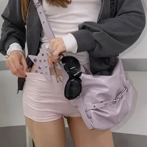 [BUNJANG] Yeomim Slouch Bag Lilac with Star Keychain Set / [새상품] 여밈 슬라우치 백 라일락 별 키링 세트
