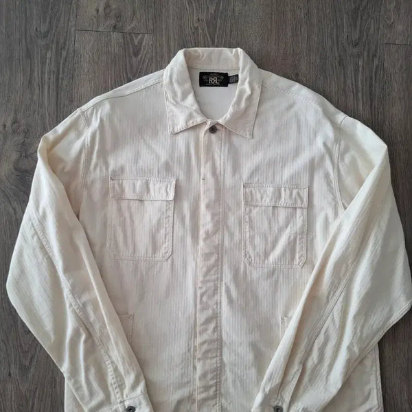 [BUNJANG] RRL Ecru Herringbone Pattern Shirt Jacket XL / XL RRL 에크루 헤링본 패턴 셔츠 자켓 아이보리