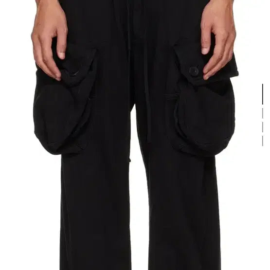 [BUNJANG] Julius Black Cargo Pants Size 3 / [ 3 ] JULIUS