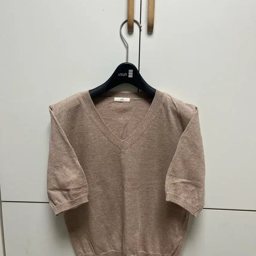 [BUNJANG] Knit Short Sleeve Top / 니트 반팔 새상품