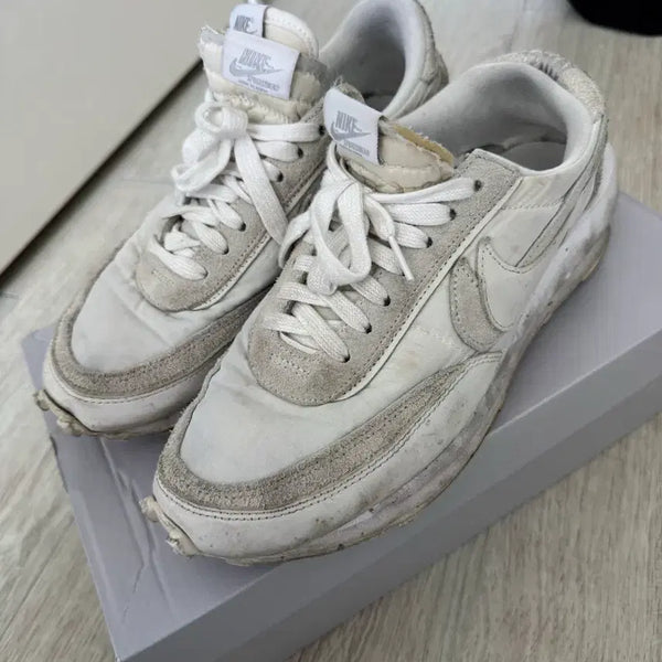 [BUNJANG] Nike Sacai LDWaffle White Nylon / 나이키 사카이 LD와플 화이트 나일론 265