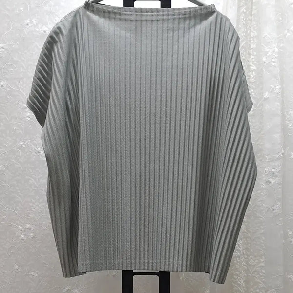 [BUNJANG] Pleats Please Grey Blouse (Free Size) / 플리츠플리즈 정품 블라우스 free