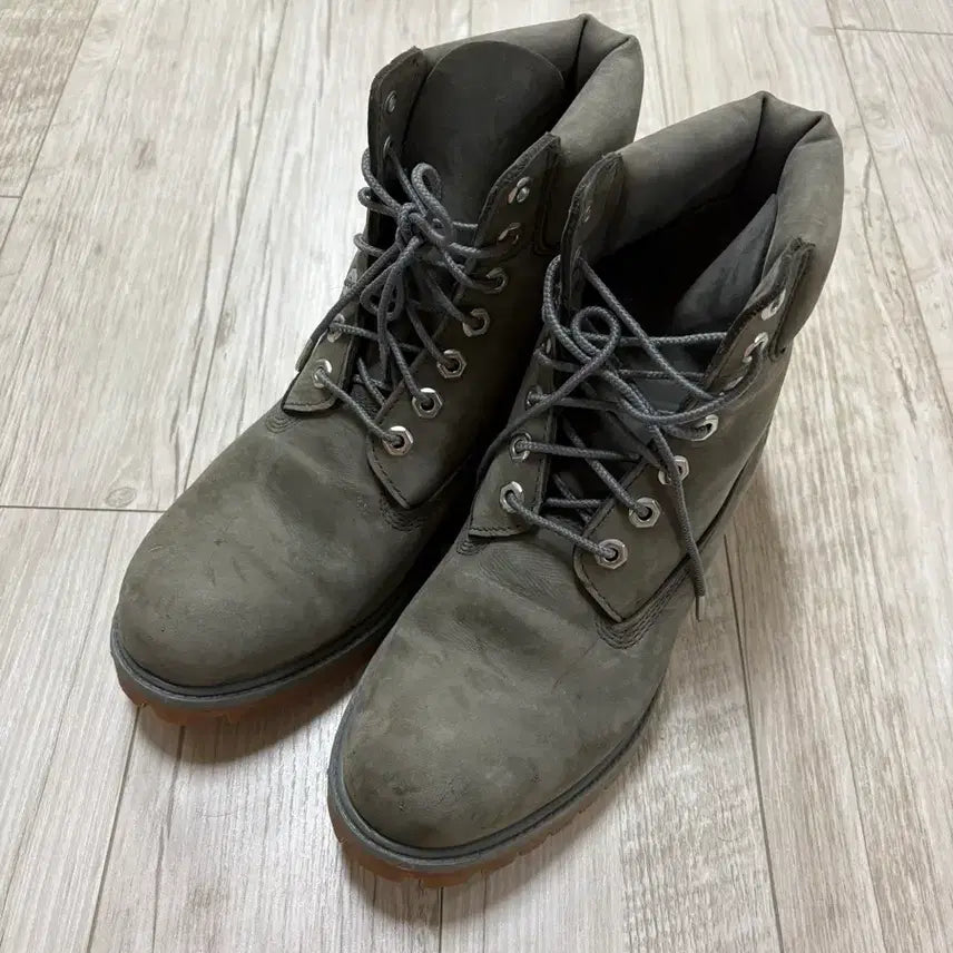 [BUNJANG] Timberland Premium 6-Inch Waterproof Boots Khaki / 팀버랜드 프리미엄 6인치 워커 부츠  카키 255