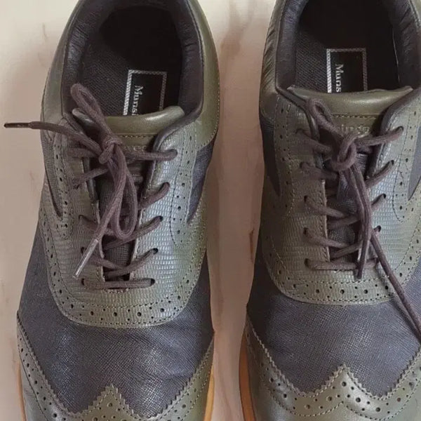 [BUNJANG] Munsingwear Golf Shoes Khaki/Black Unused / 먼싱웨어 골프화 카키/블랙. 미사용