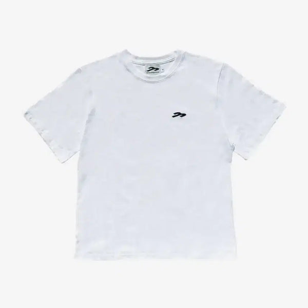 [BUNJANG] Magnesium Carbonate Short Sleeve T-Shirt White / 탄산마그네슘 반팔 화이트
