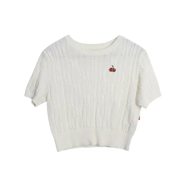 [BUNJANG] KIRSH Cable Short Sleeve Knit IV / 여성 1사이즈/ 키르시 케이블 반팔니트IV 37-132