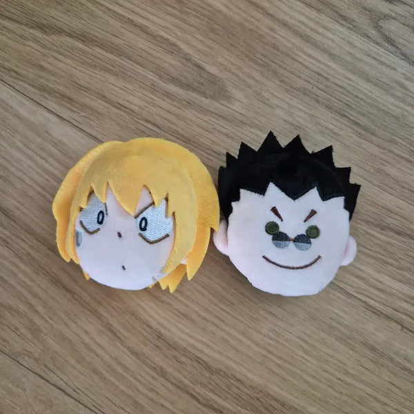[BUNJANG] Hunter x Hunter Kurapika & Leorio Shanghai Plush Badge Bundle Set / 헌터헌터 크라피카 레오리오 상하이 누이 뱃지 일괄
