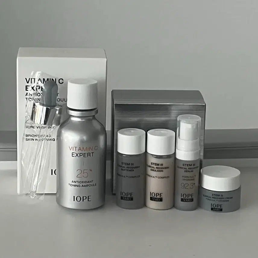 [BUNJANG] IOPE Vita C Expert 25% Toning Ampoule 23ml + Stem 3 4-Kit / 아이오페 비타민C 엑스퍼트25%토닝 앰플 23ml+4종