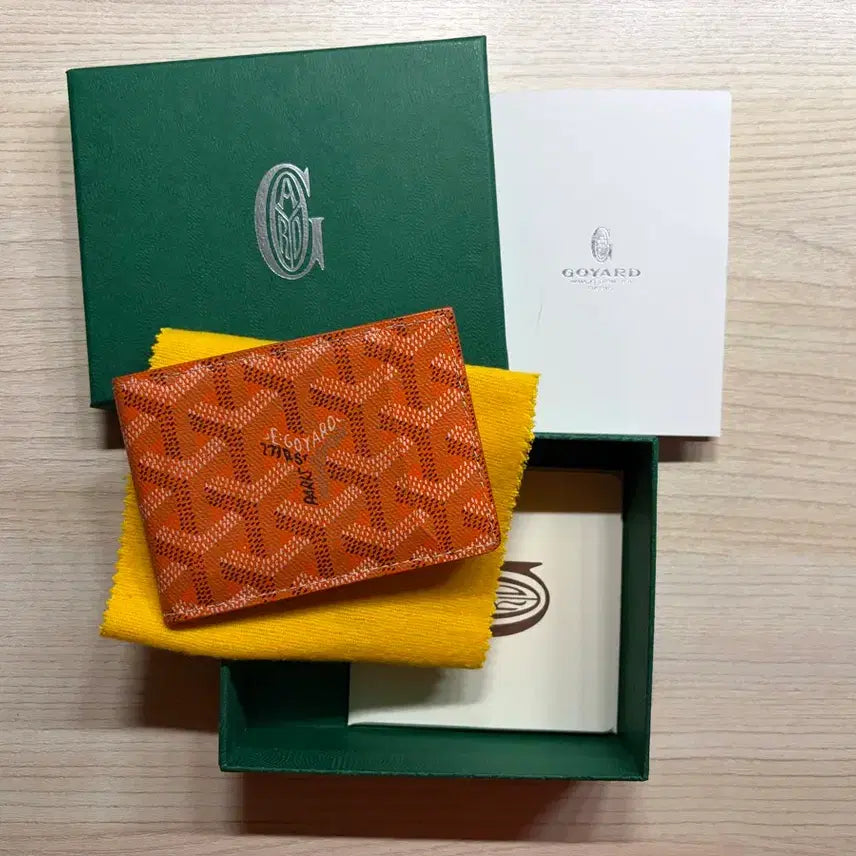 [BUNJANG] Goyard Victoire Insert Card Holder Orange / 고야드 빅투아르 인서트 카드지갑 오렌지