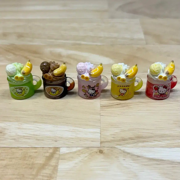 [BUNJANG] Miniature Kitty Banana Drink Set (5 Varieties) / 미니어쳐 키티 바나나 음료 5종