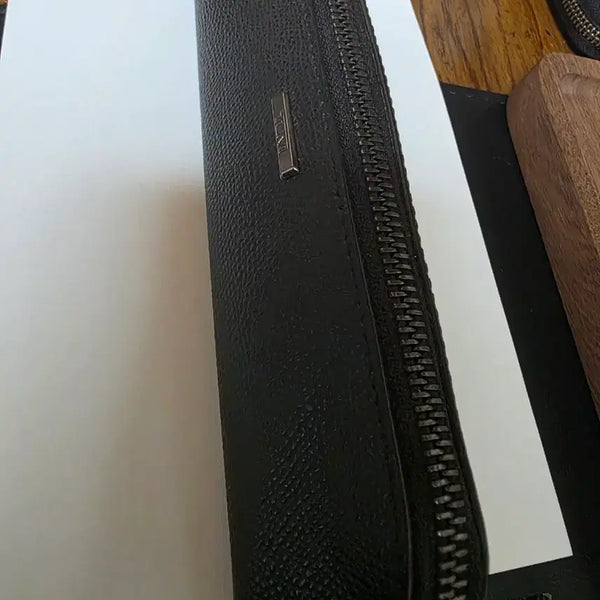 [BUNJANG] Tumi Premium Leather Pouch & Kurudoka Wood Green 0.5 Bundle Set / TUMI 고급 가죽 파우치 & 쿠루도카 우드 그린 0.5 일괄