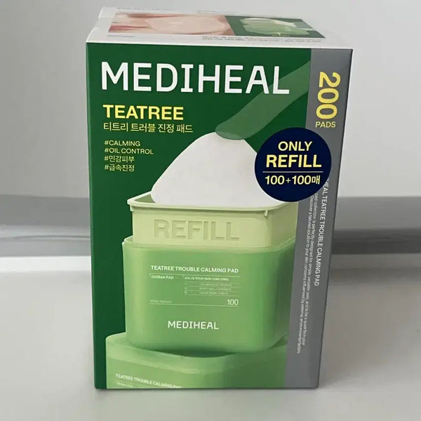 [BUNJANG] Mediheal Tea Tree Trouble Soothing Pad Refill 200 Count / 메디힐 티트리 트러블 진정 패드 리필 200매