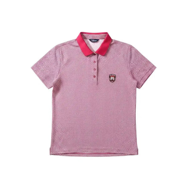 [BUNJANG] Women's Houndstooth Golf Pique Polo Shirt / 여성100/ 디즈니 하운드투스 골프피케티 37-139