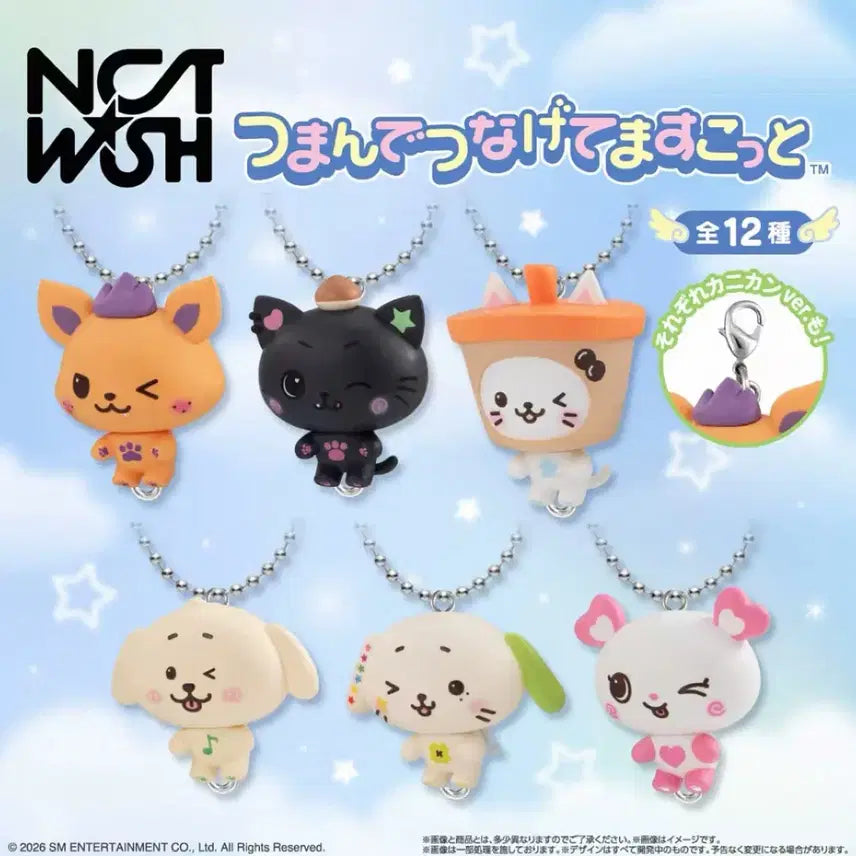 [BUNJANG] NCT WISH Daroong Connecting Gacha Mascot Keyring / 엔시티 위시 대롱 연결 가챠 마스코트 키링