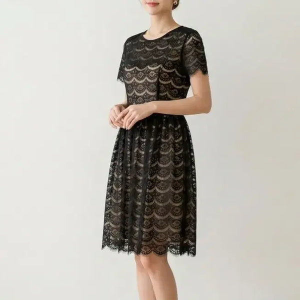 [BUNJANG] Donam Ogan Lace Mini Dress / [66]도나모건 레이스 미니원피스